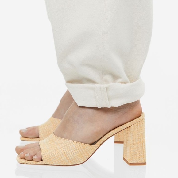 H&M Shoes - H&M Straw look Mules size 7